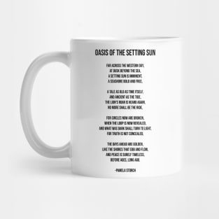 Oasis of the Setting Sun Poem Writer's Edition Mug